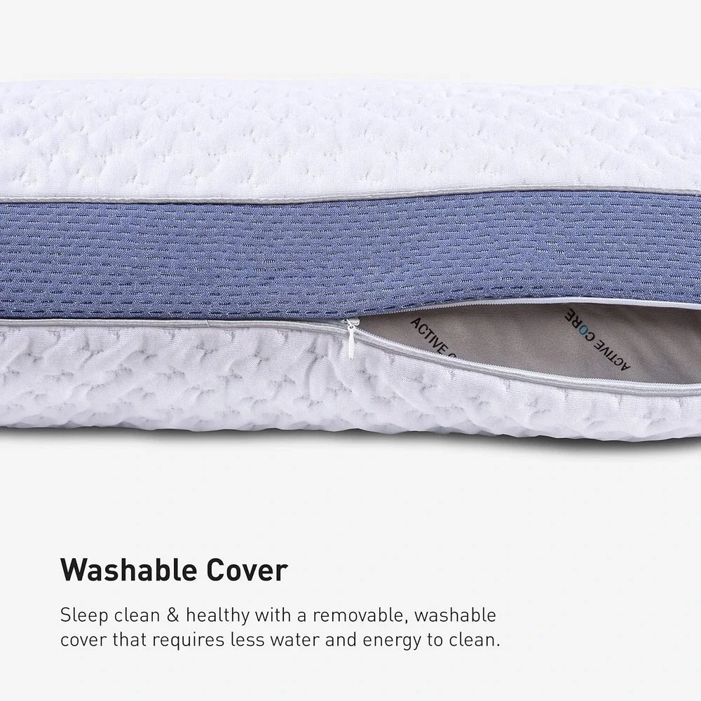 Bedgear Balance Performance Pillow Size 2.0 Medium Firmness Dri-Tec Cover White